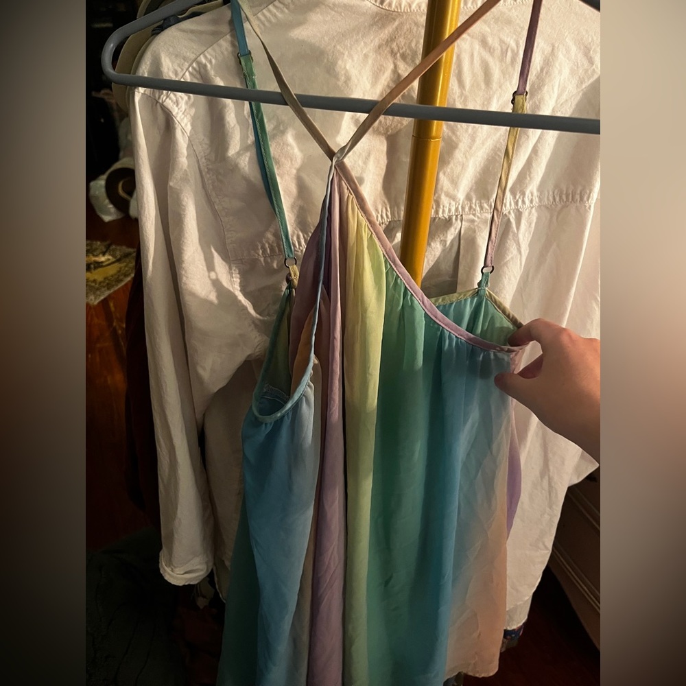 Show me your mumu high neck pastel dress